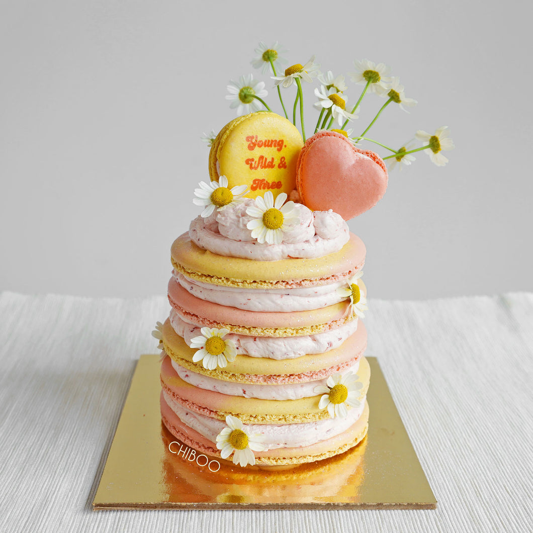 Custom Macaron Cake